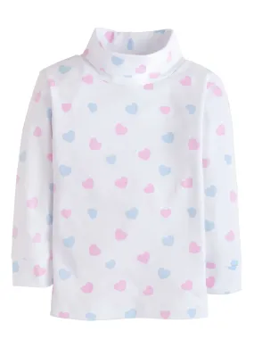 Hearts Printed Turtleneck Little English