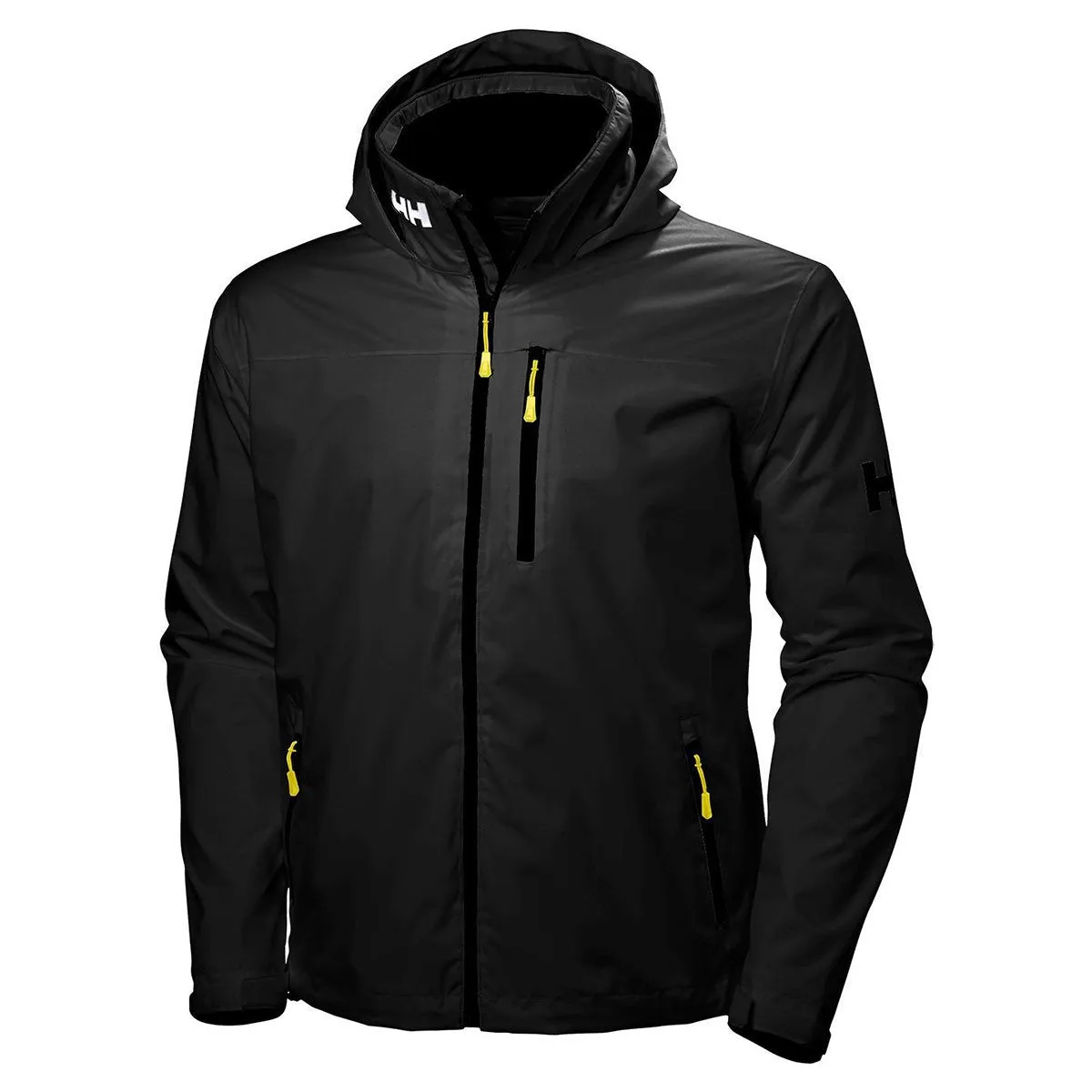 Helly Hansen Men's Black Crew Hooded Midlayer Jacket