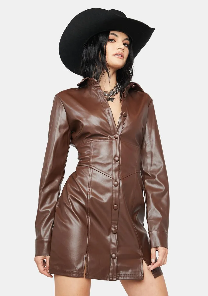 Herd It Before Trench Coat Dress