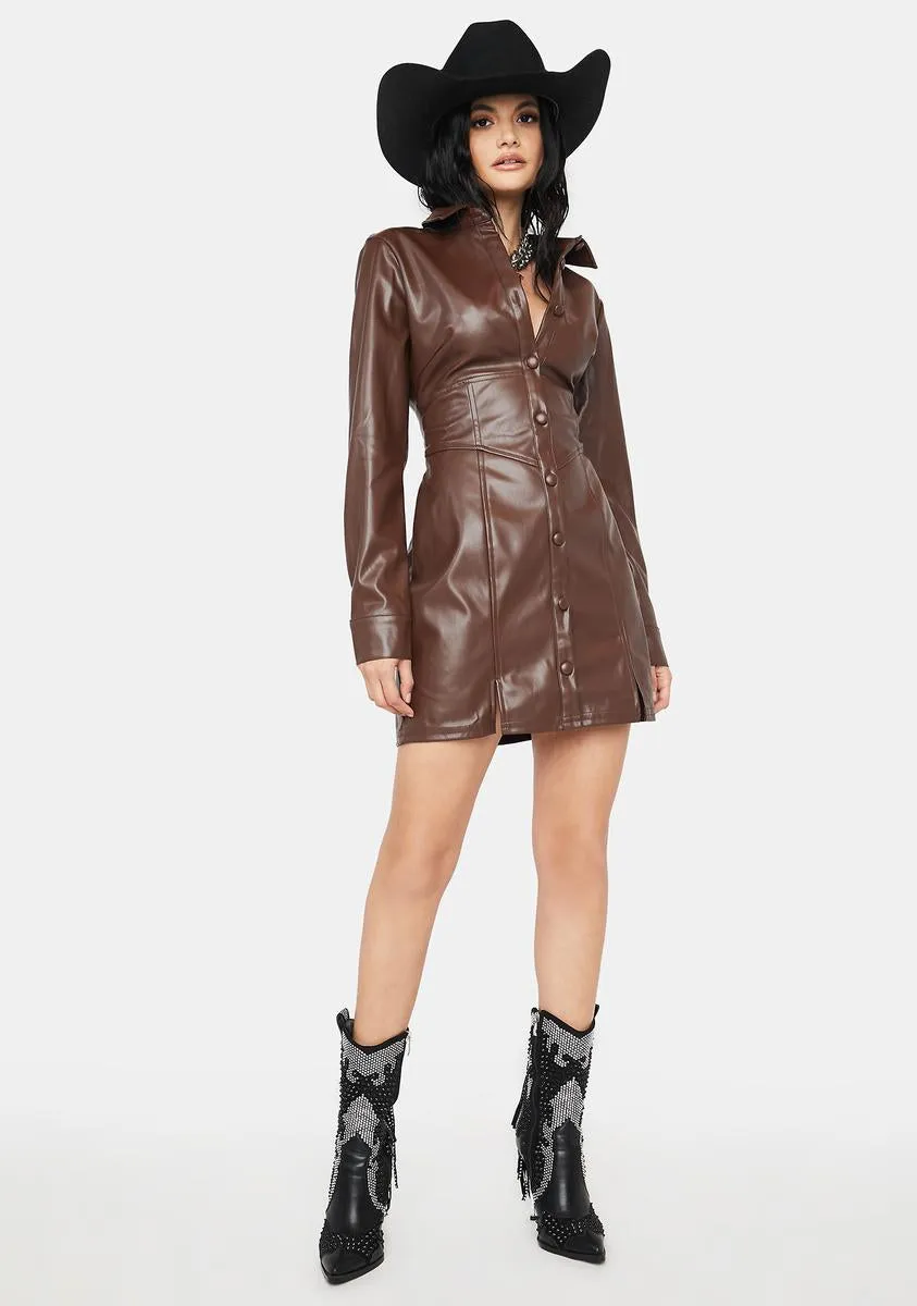 Herd It Before Trench Coat Dress