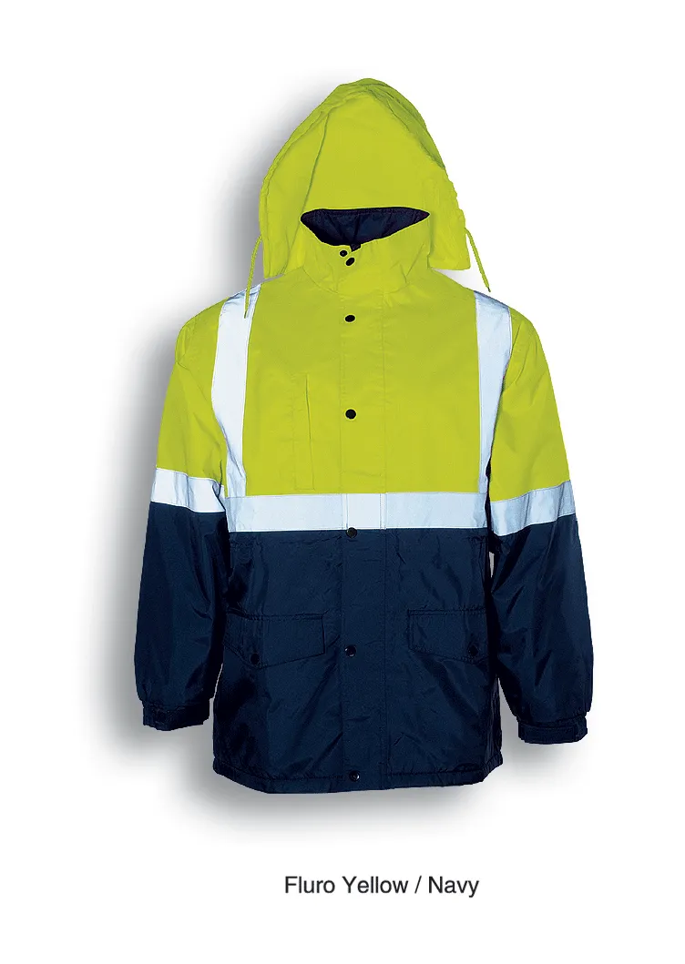 Hi-Viz Jacket w/Reflective Tape - Yellow/Blue