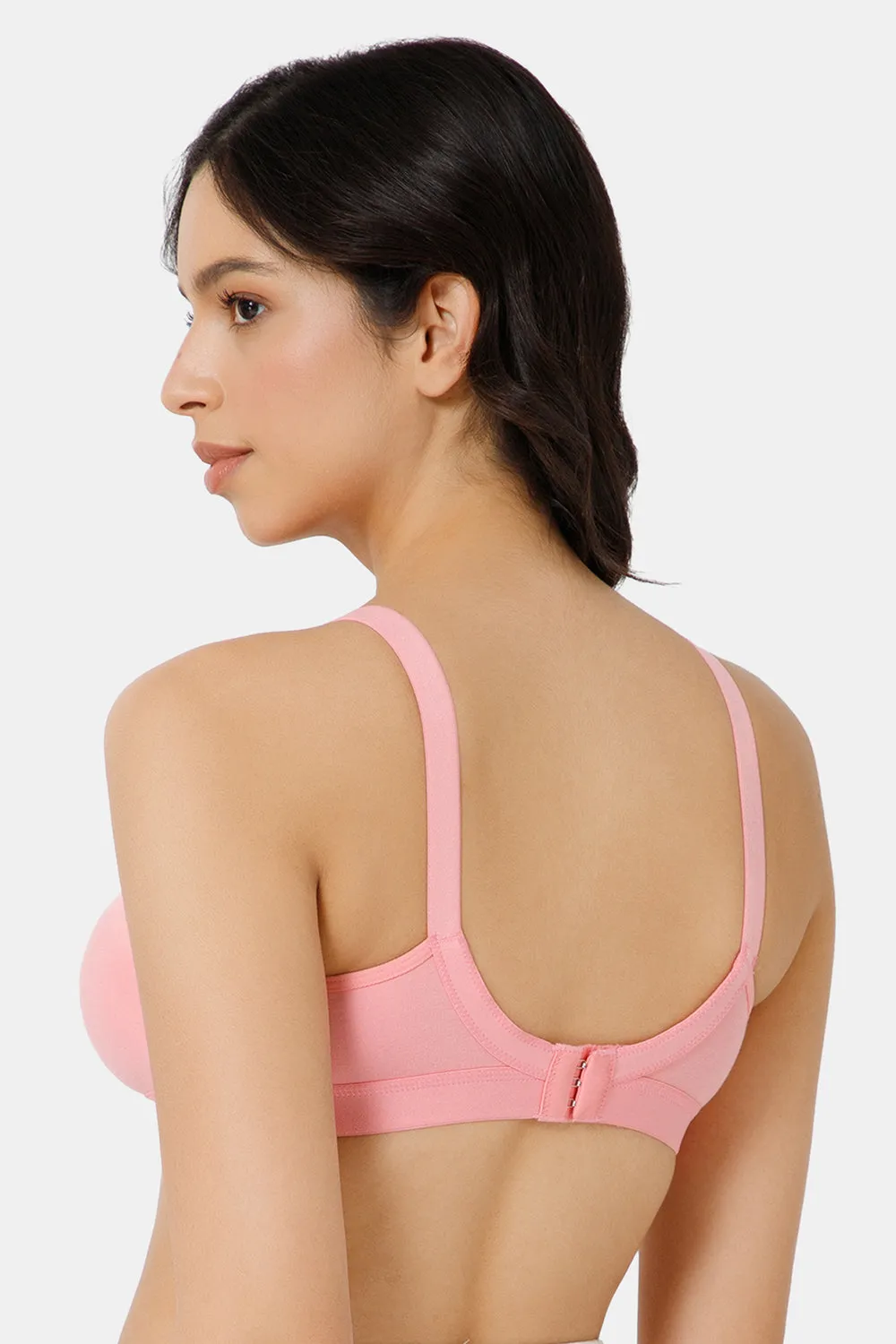 High Coverage Broad Strap Non-Wired Non-Padded All-Rounder Intimacy Everyday T-Shirt Bra - EC05