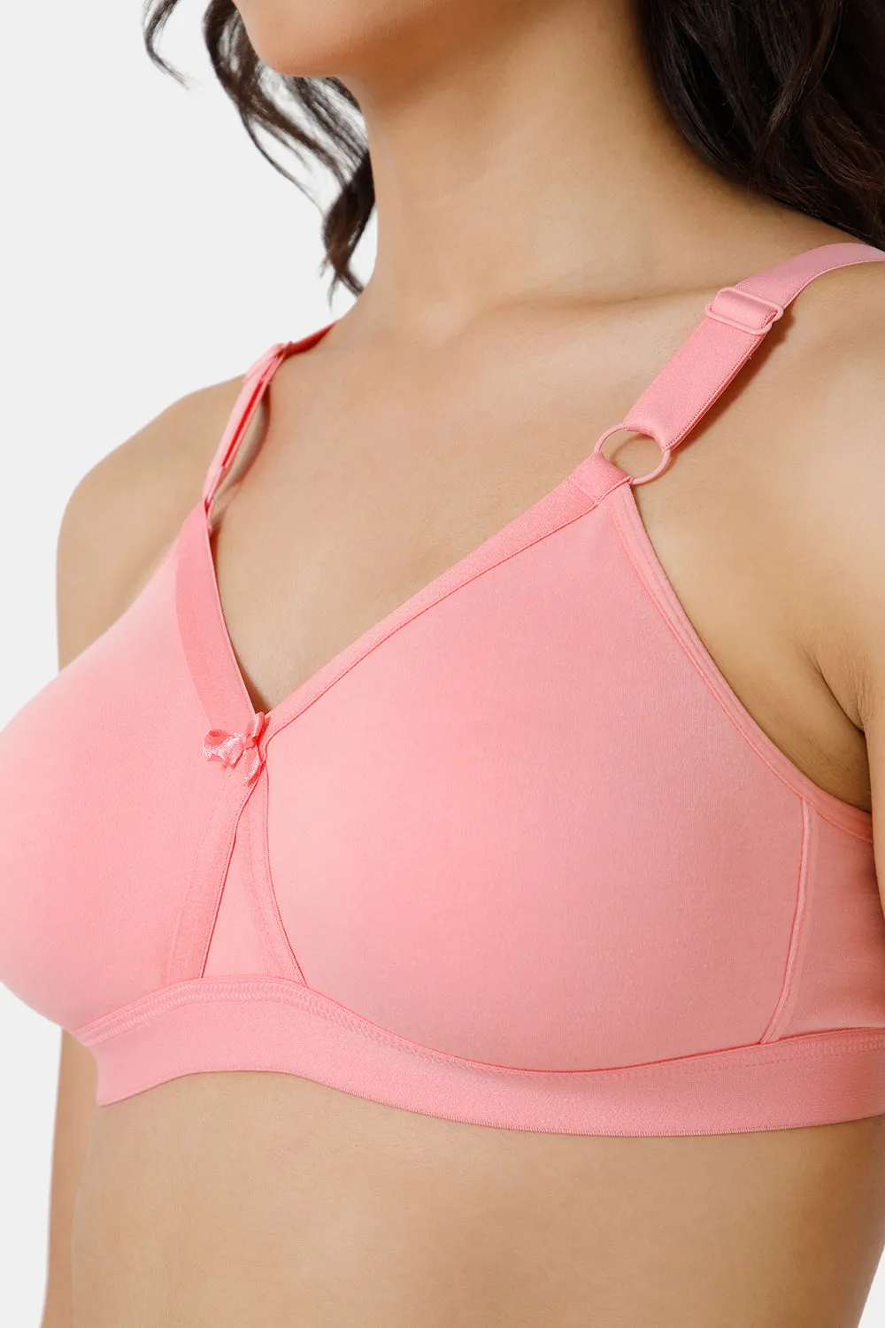 High Coverage Broad Strap Non-Wired Non-Padded All-Rounder Intimacy Everyday T-Shirt Bra - EC05