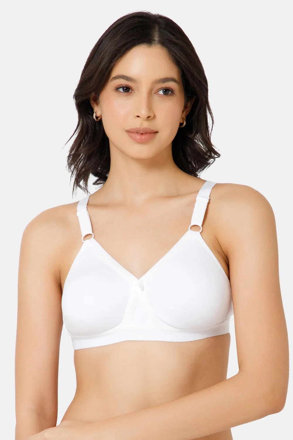 High Coverage Broad Strap Non-Wired Non-Padded All-Rounder Intimacy Everyday T-Shirt Bra - EC05