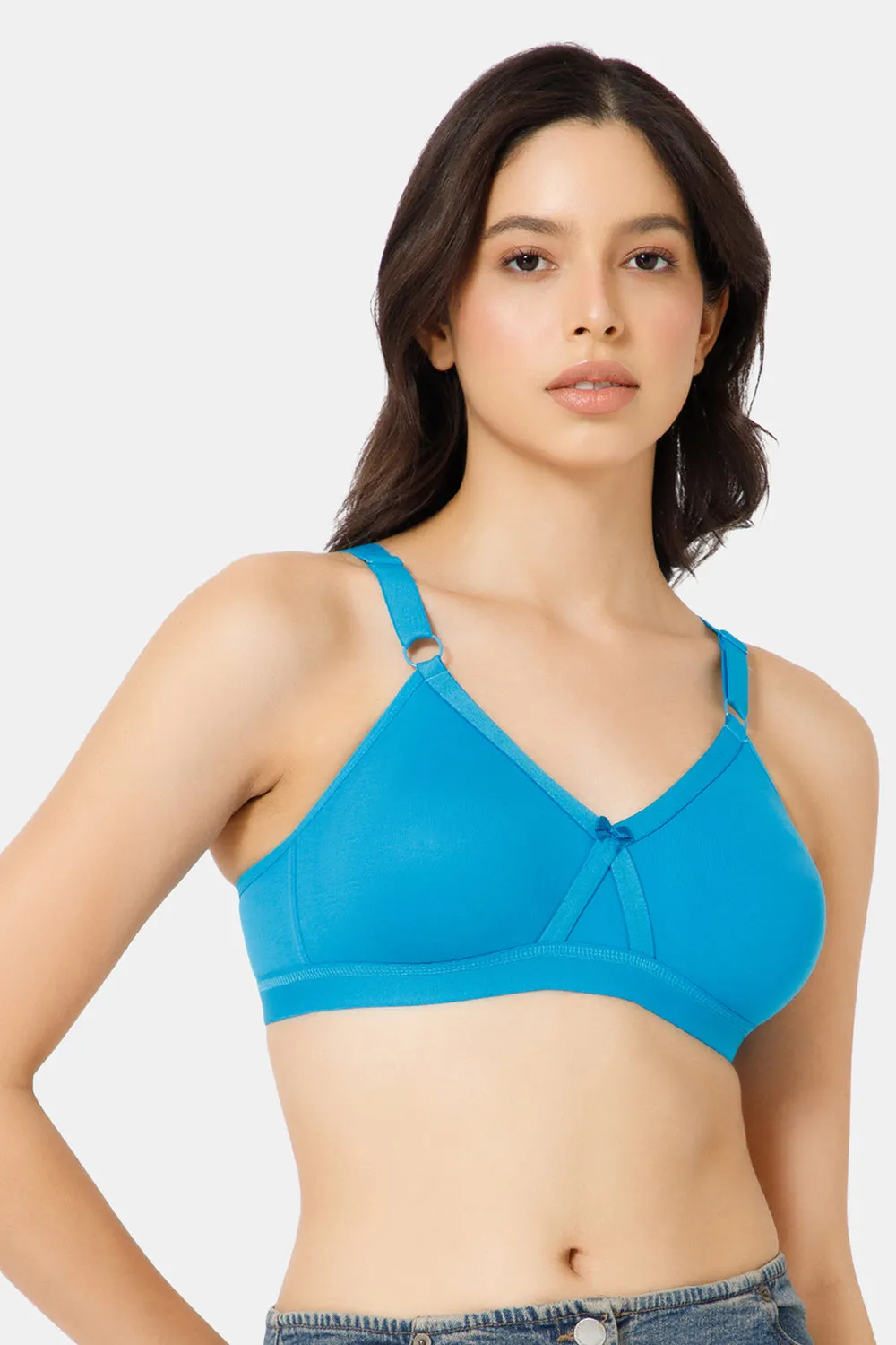 High Coverage Broad Strap Non-Wired Non-Padded All-Rounder Intimacy Everyday T-Shirt Bra - EC05