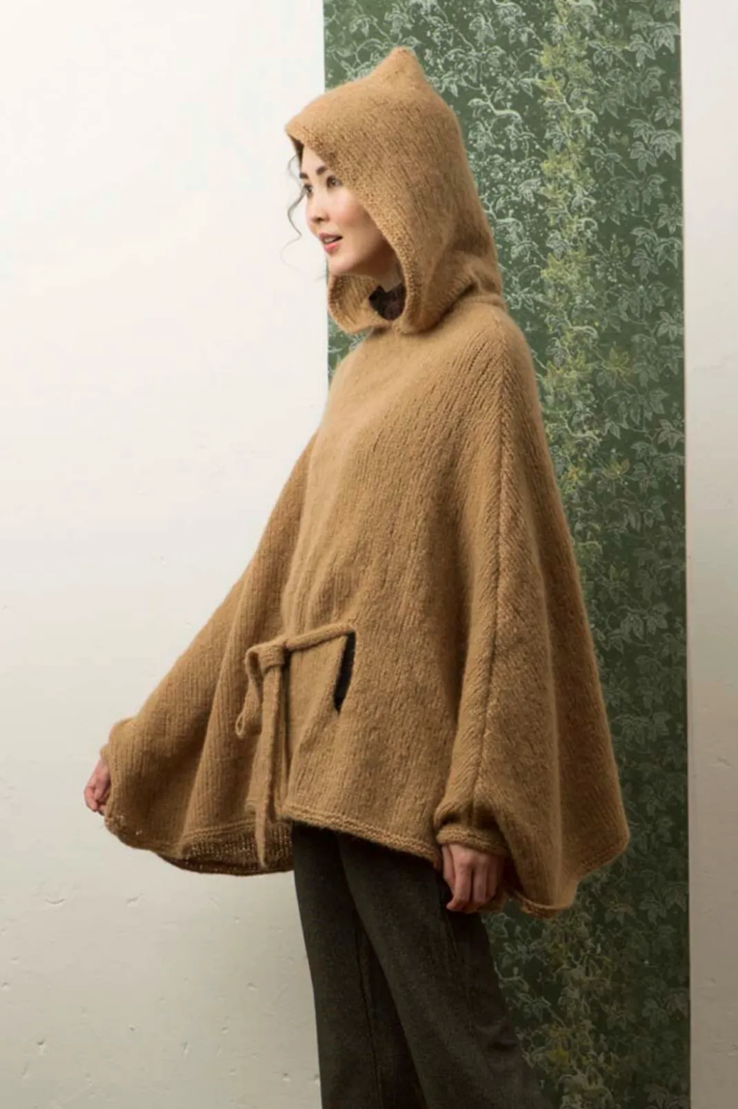 Hooded Cape Knitting Kit | Lang Yarns Malou Light & Knitting Pattern (990-25)