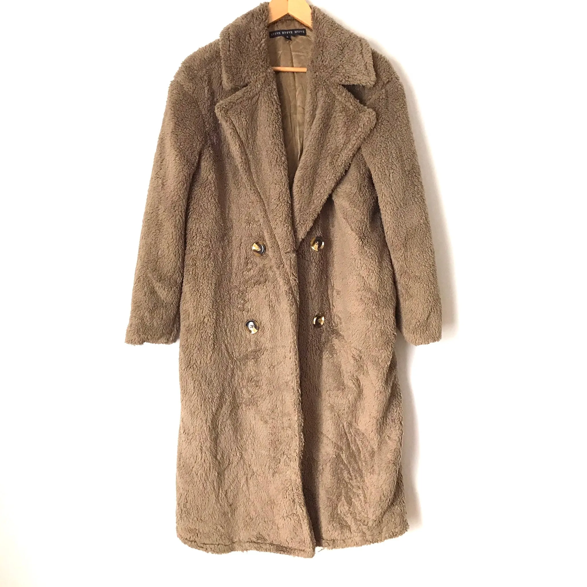 Hyfve Brown Fleece Coat- Size S