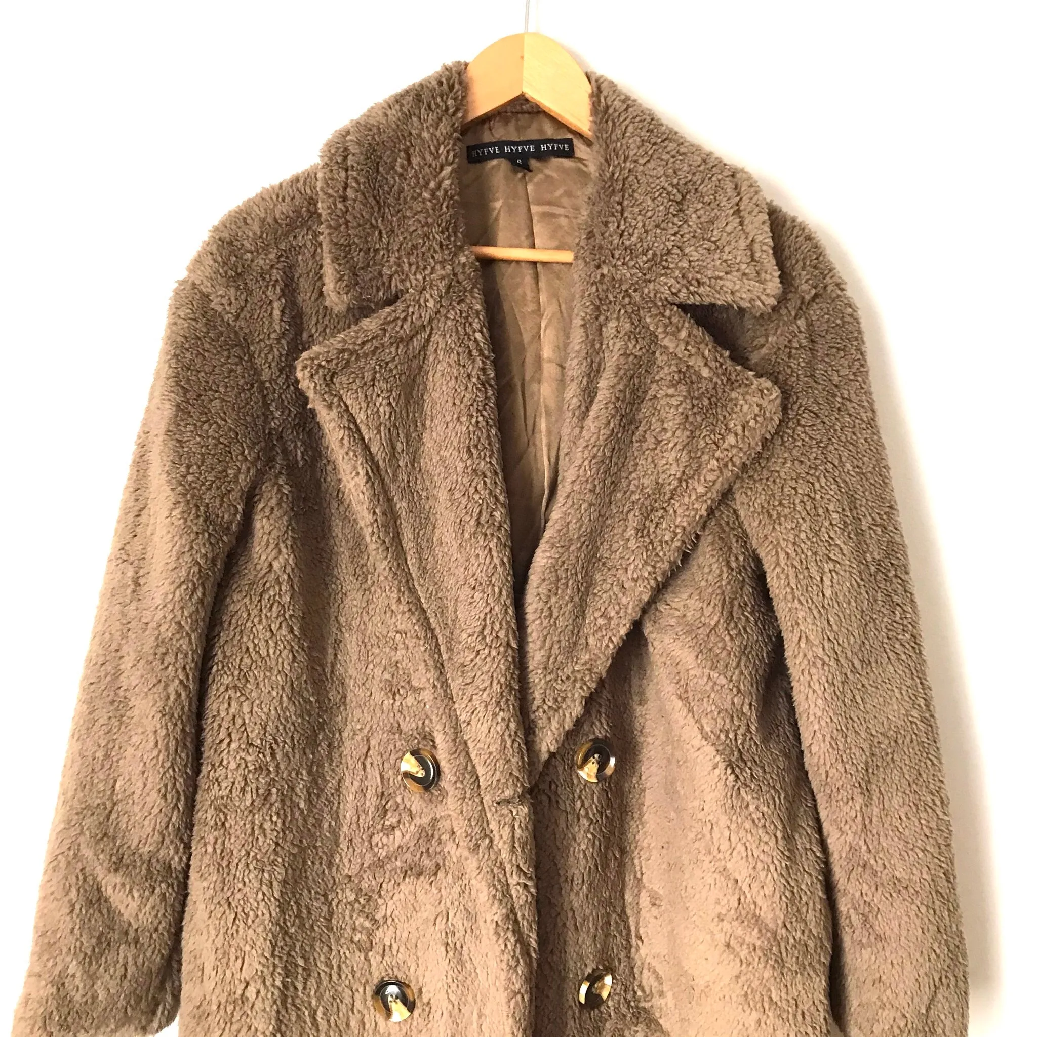 Hyfve Brown Fleece Coat- Size S