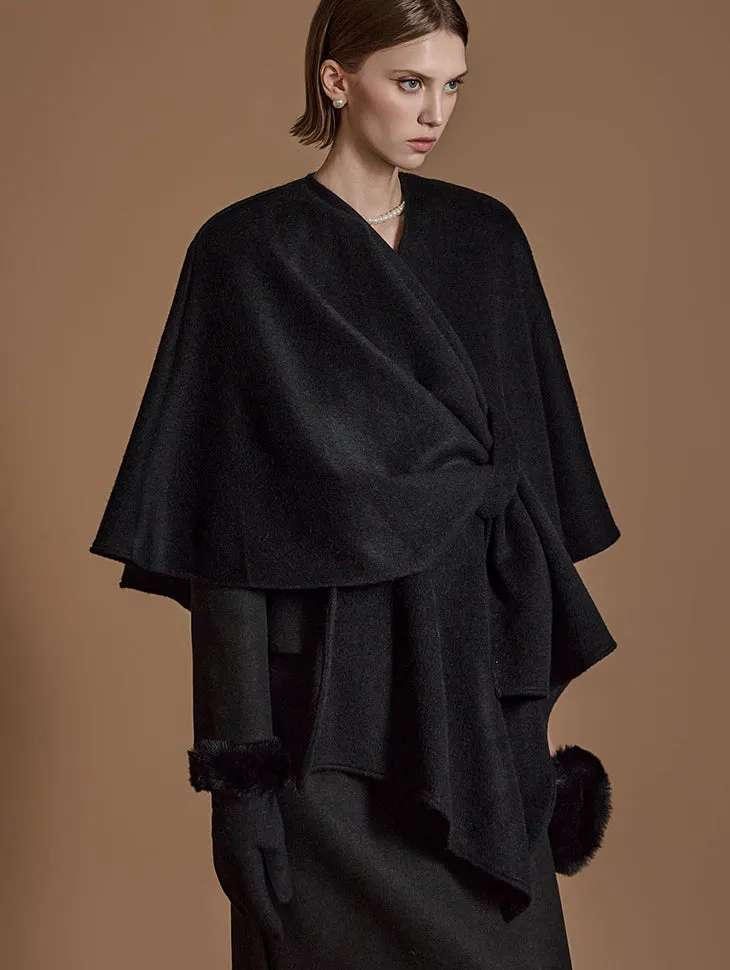 J9208 Wool shawl cape