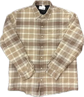 JJJJound Thermal Flannel Shirt Brown (WORN)