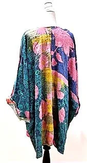 Kantha Bae Solutions Open Kimono Jacket Provides Versatility (Mod Pink)