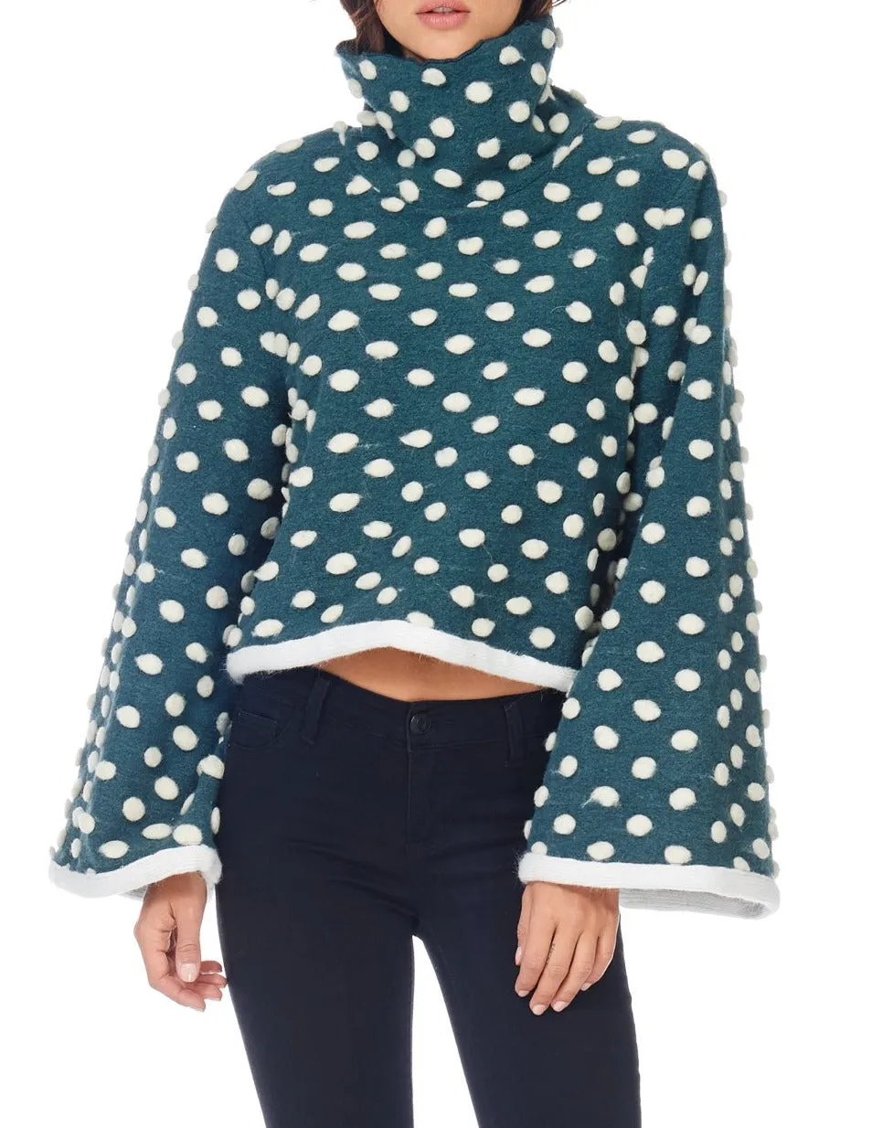 Kimono Polka Dot Sweater- women