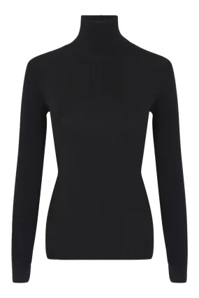 Kujten Bibitu Cashmere Turtleneck Sweater in Noir