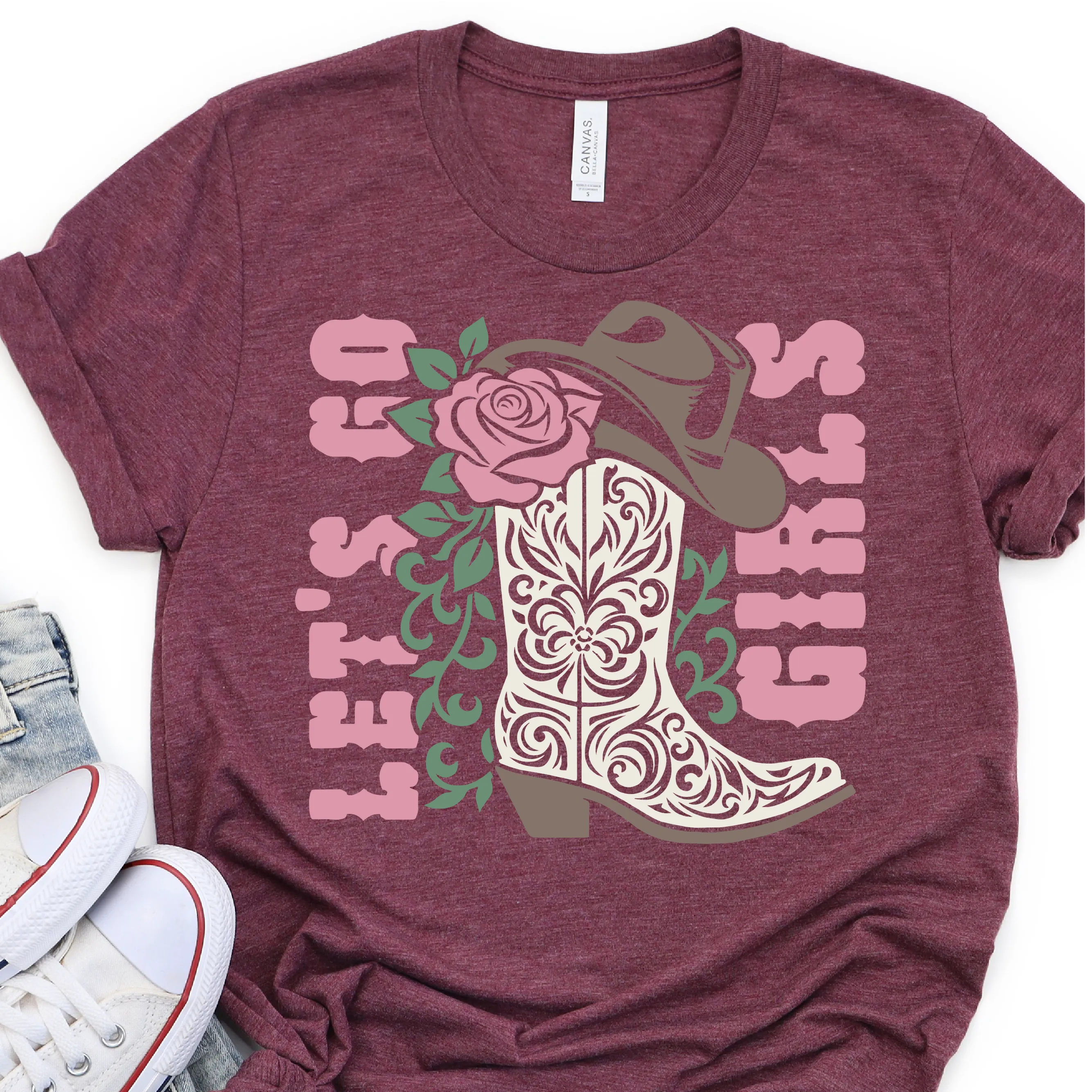 Let's Go Girl - Boots - Nashville T-Shirt