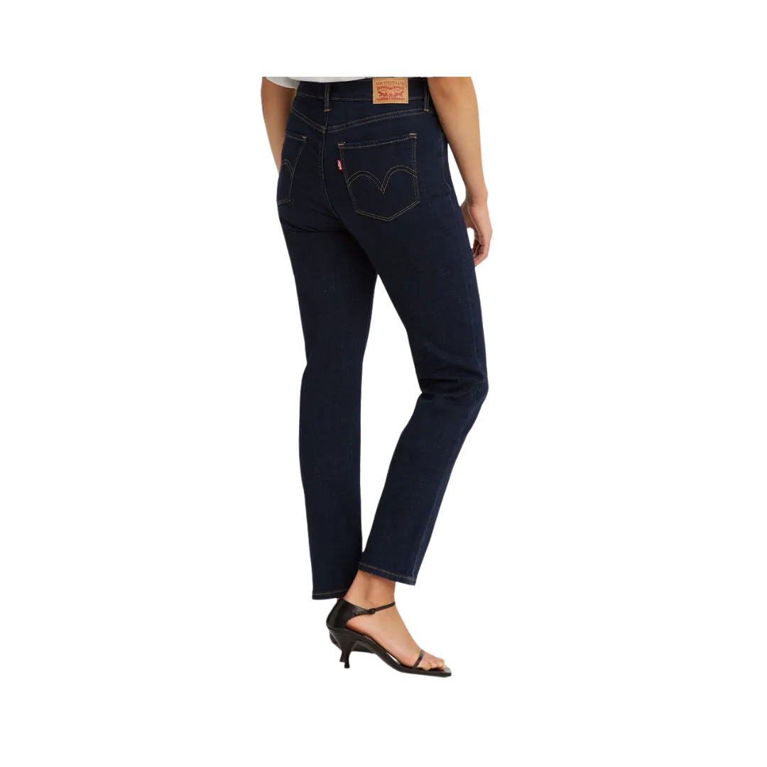 Levi's Women's Classic Straight Stretch Mid Rise Easy Fit Straight Leg Jeans