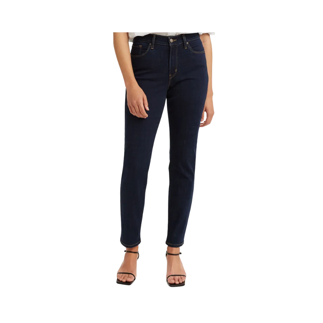 Levi's Women's Classic Straight Stretch Mid Rise Easy Fit Straight Leg Jeans