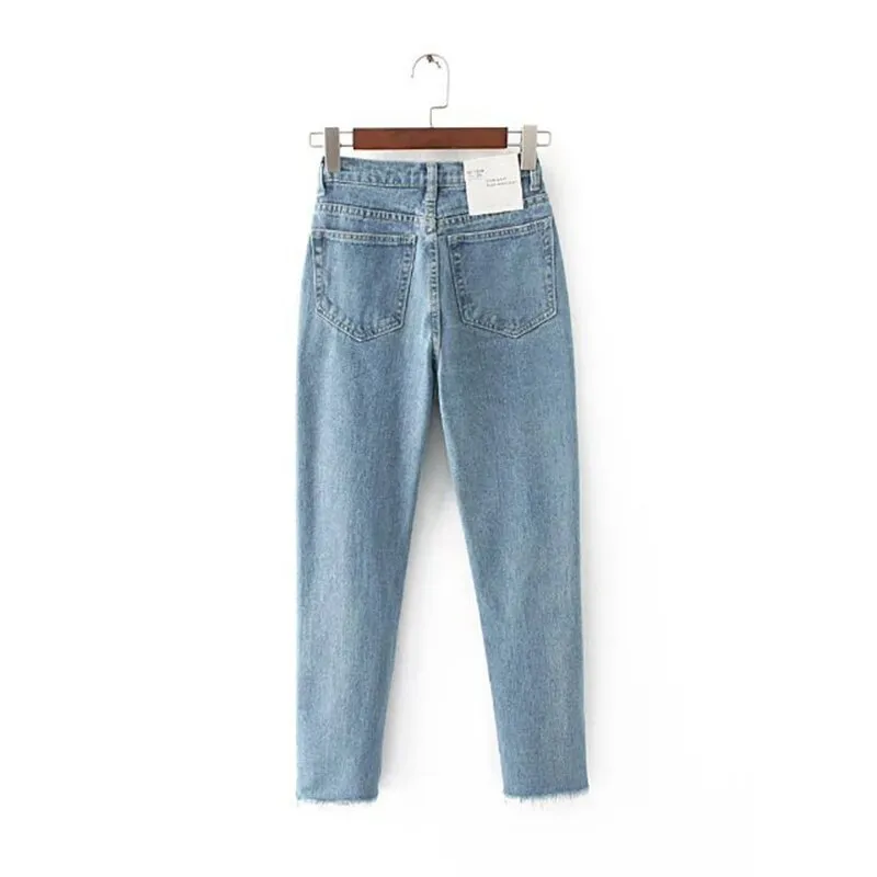 Lightweight and Loose High Waist Boyfriend Jeans