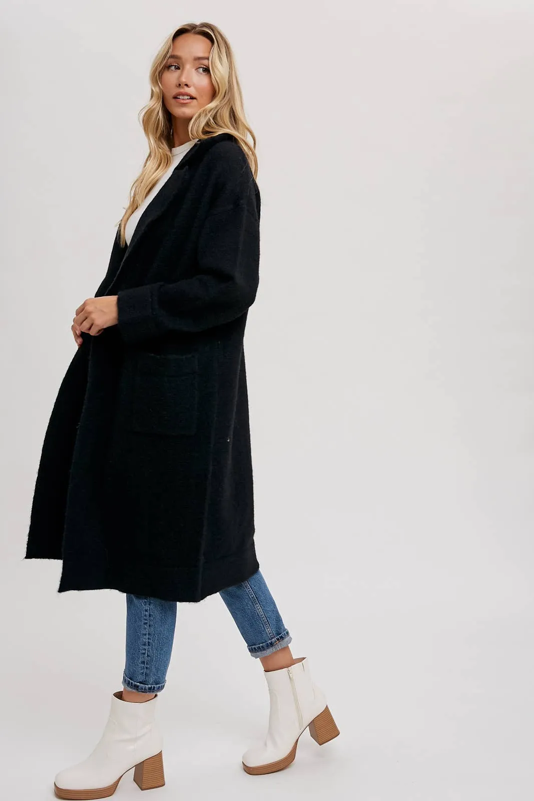 LONG LINE SWEATER TRENCH COAT