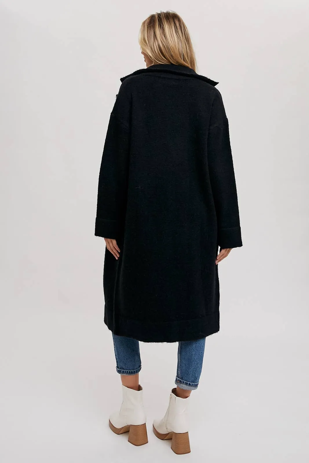 LONG LINE SWEATER TRENCH COAT