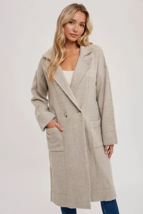 LONG LINE SWEATER TRENCH COAT