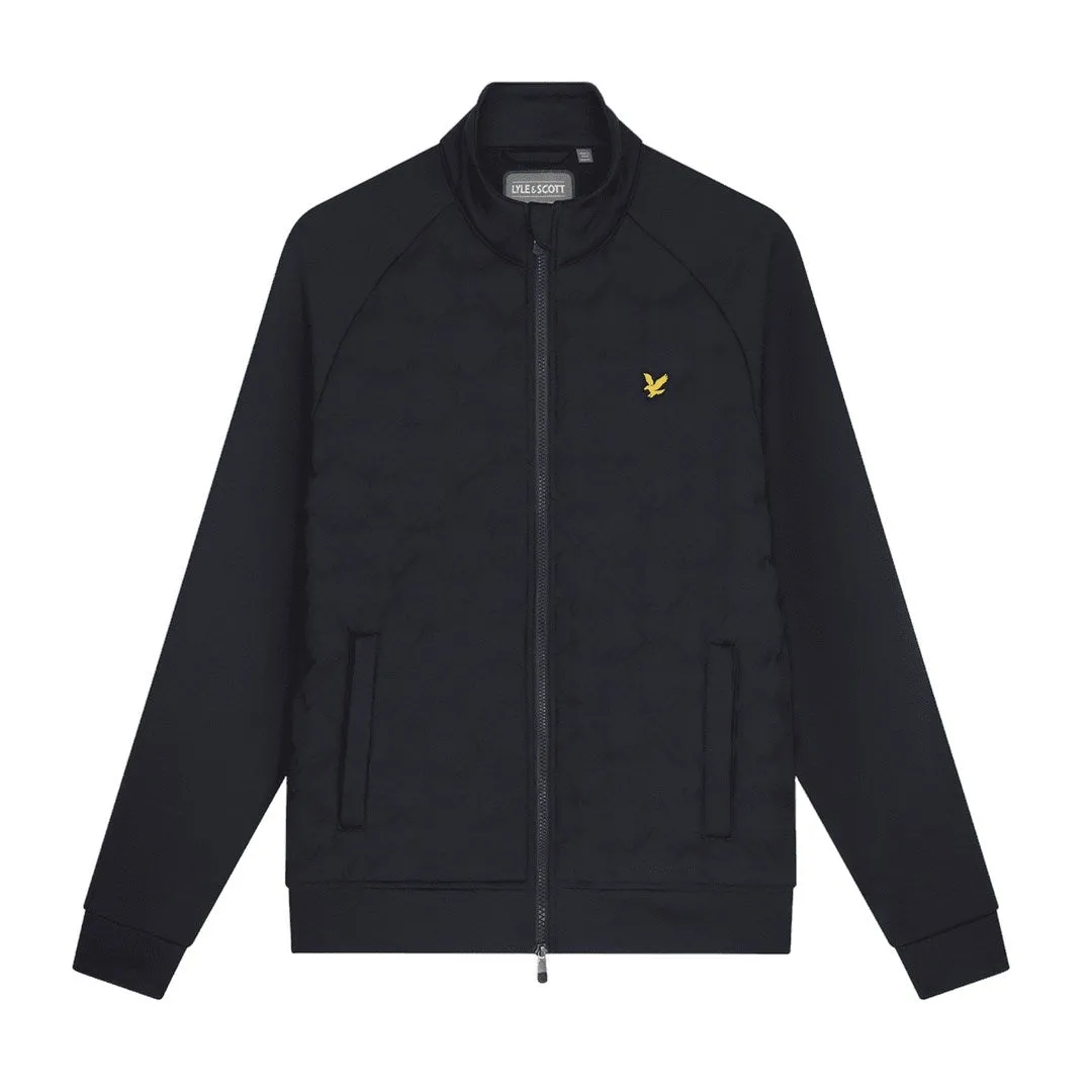 Lyle & Scott Check Quilt Back Fleece Golf Jacket JK1861G