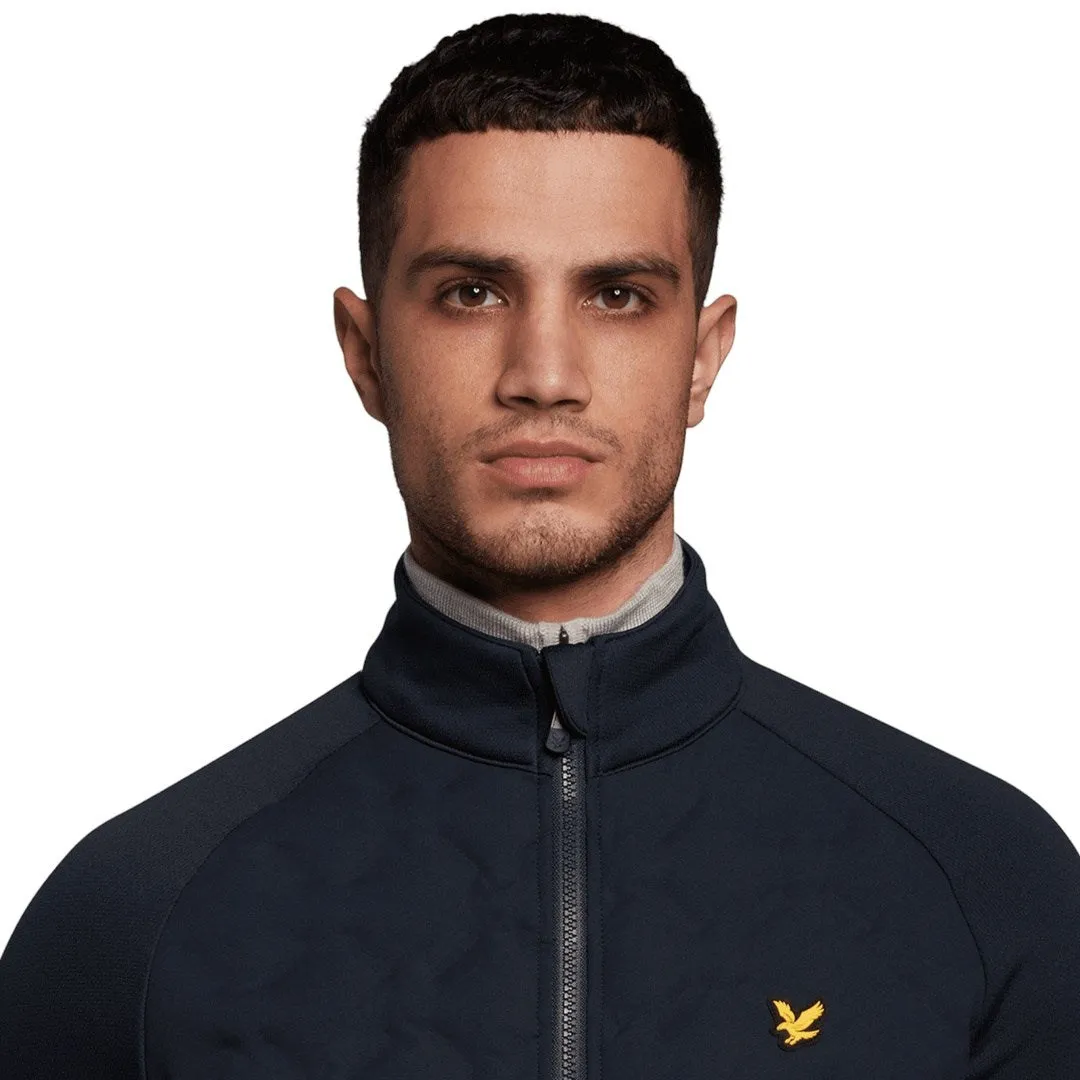 Lyle & Scott Check Quilt Back Fleece Golf Jacket JK1861G