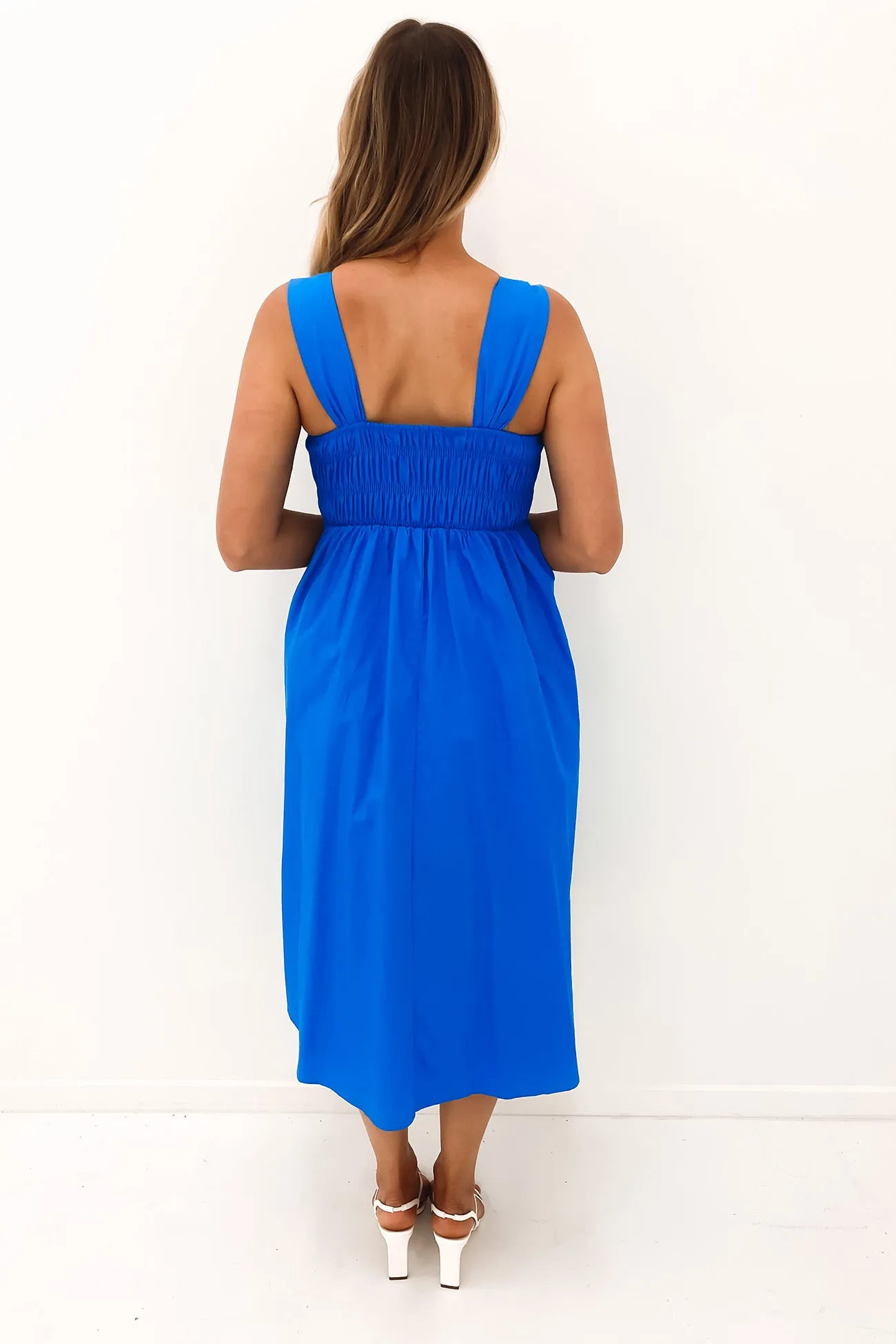 Mandie Midi Dress Blue