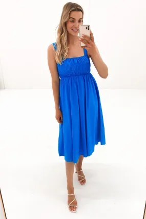 Mandie Midi Dress Blue