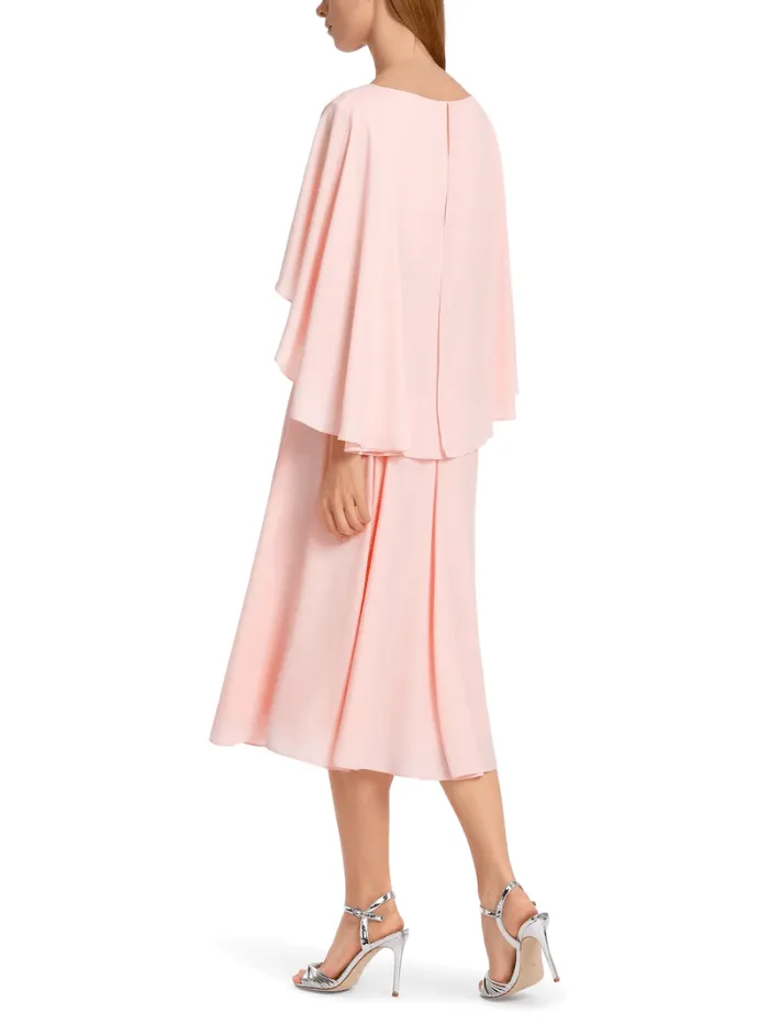 Marc Cain Collections Dress With Cape Overlay In Soft Seashell WC 21.70 W90 Col 212