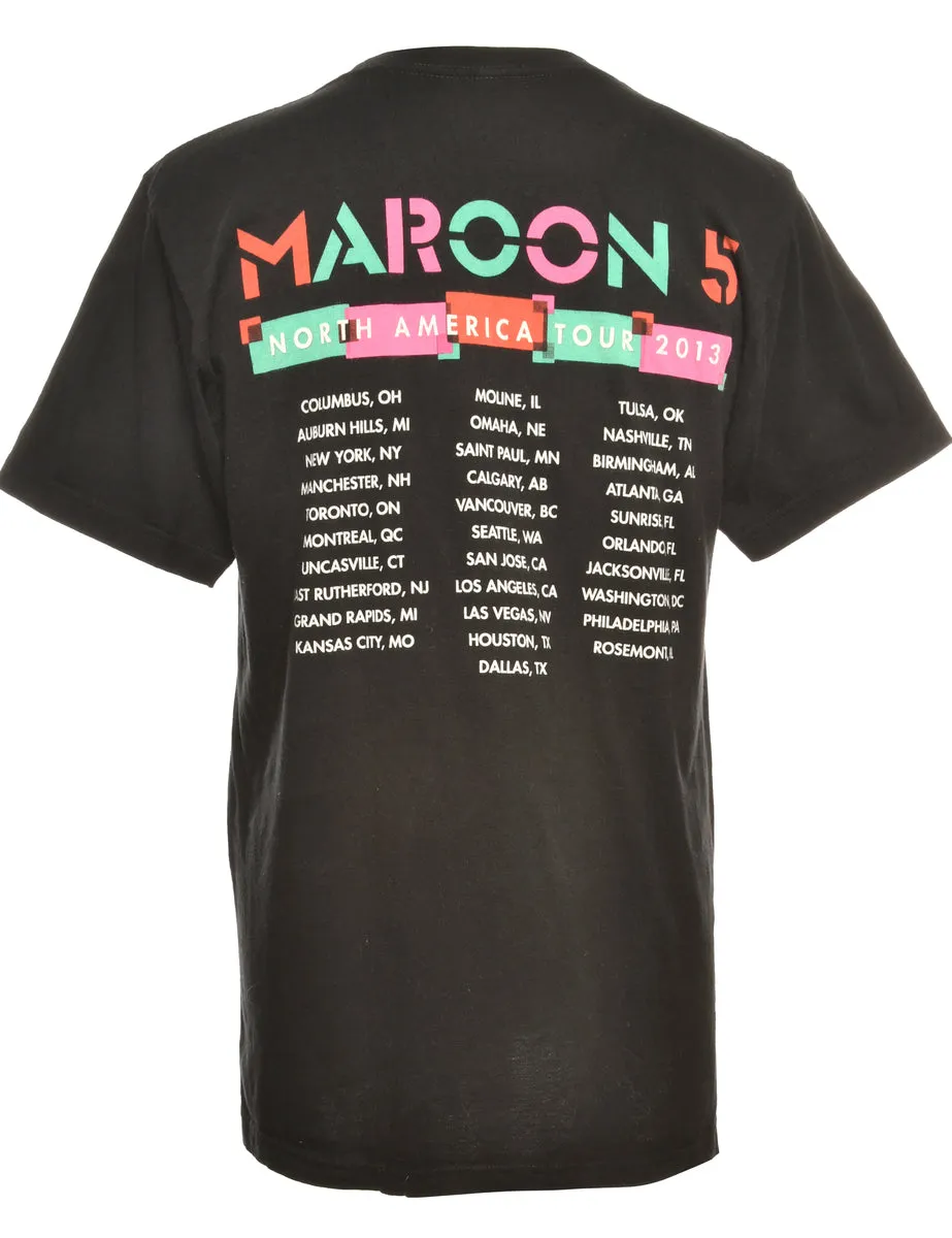 Maroon 5 Black Band T-shirt - L