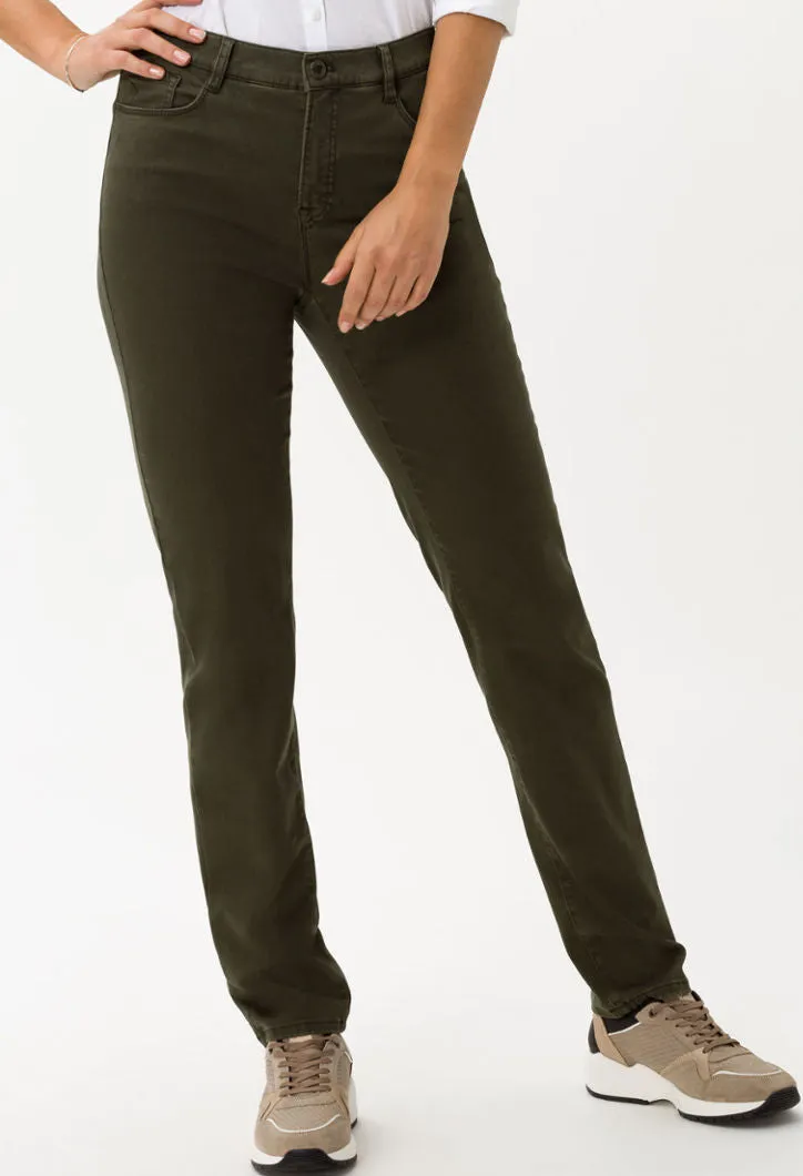 Mary Dark Olive Five-pocket trousers Reg 32 Leg