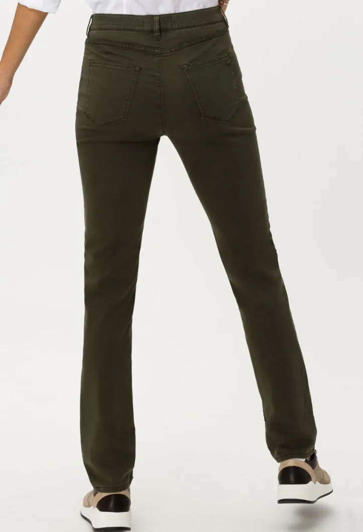 Mary Dark Olive Five-pocket trousers Reg 32 Leg