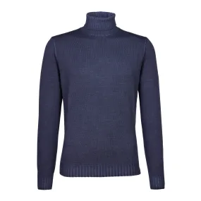 MCKINNON & CO X FERRANTE Merino Turtleneck BLUE DENIM