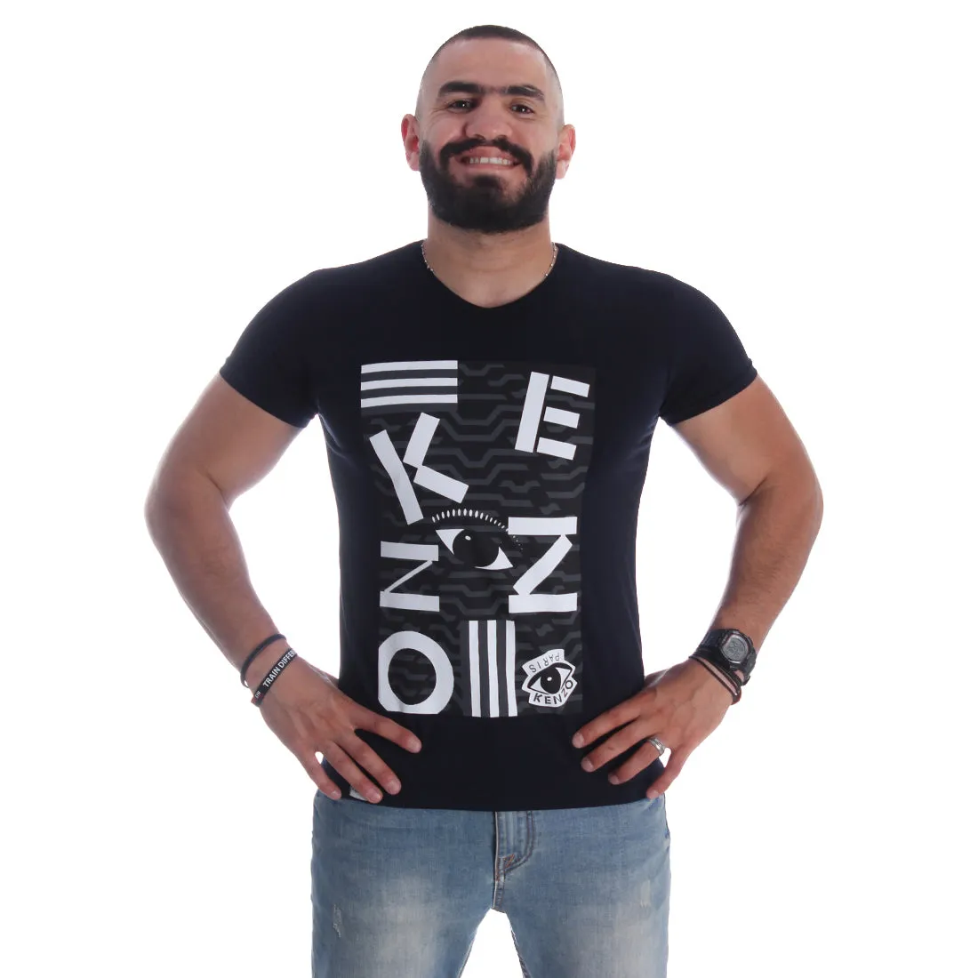 Men T-shirt- black / made in Turkey -3325