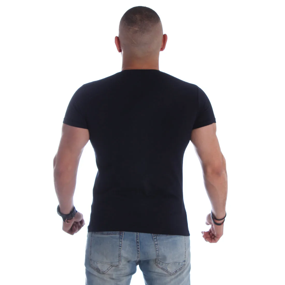 Men T-shirt- black / made in Turkey -3325