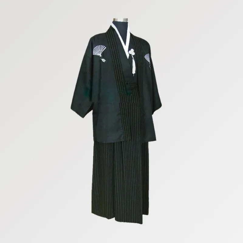 Men's Black Kimono 'Yamagata'