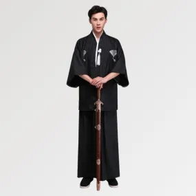 Men's Black Kimono 'Yamagata'