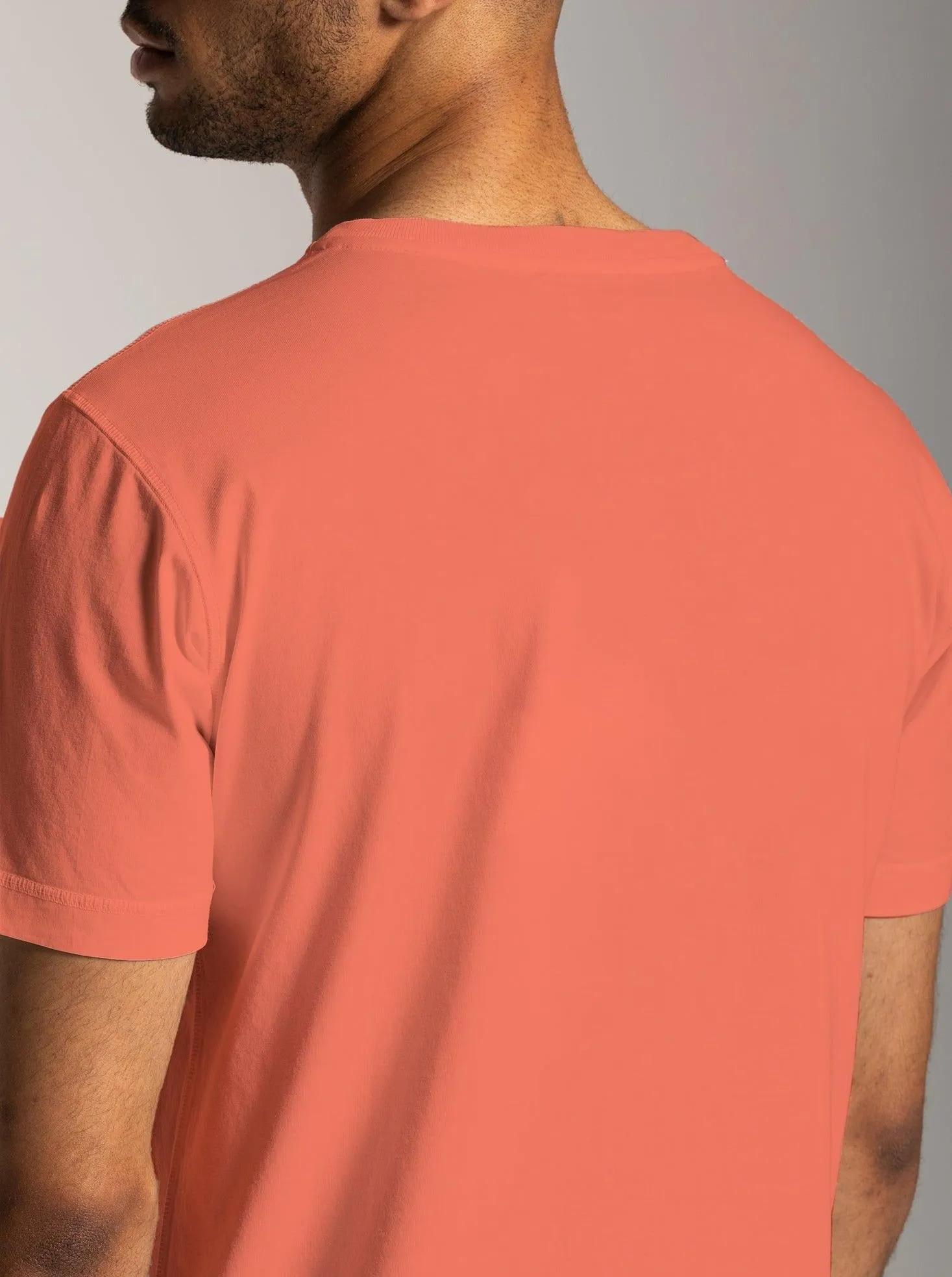 Men's Small Logo T-shirt - Coral