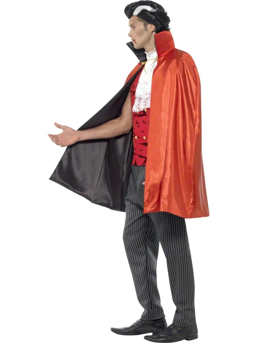 Men's Warlord Vampire Halloween Dracula Costume   Cape