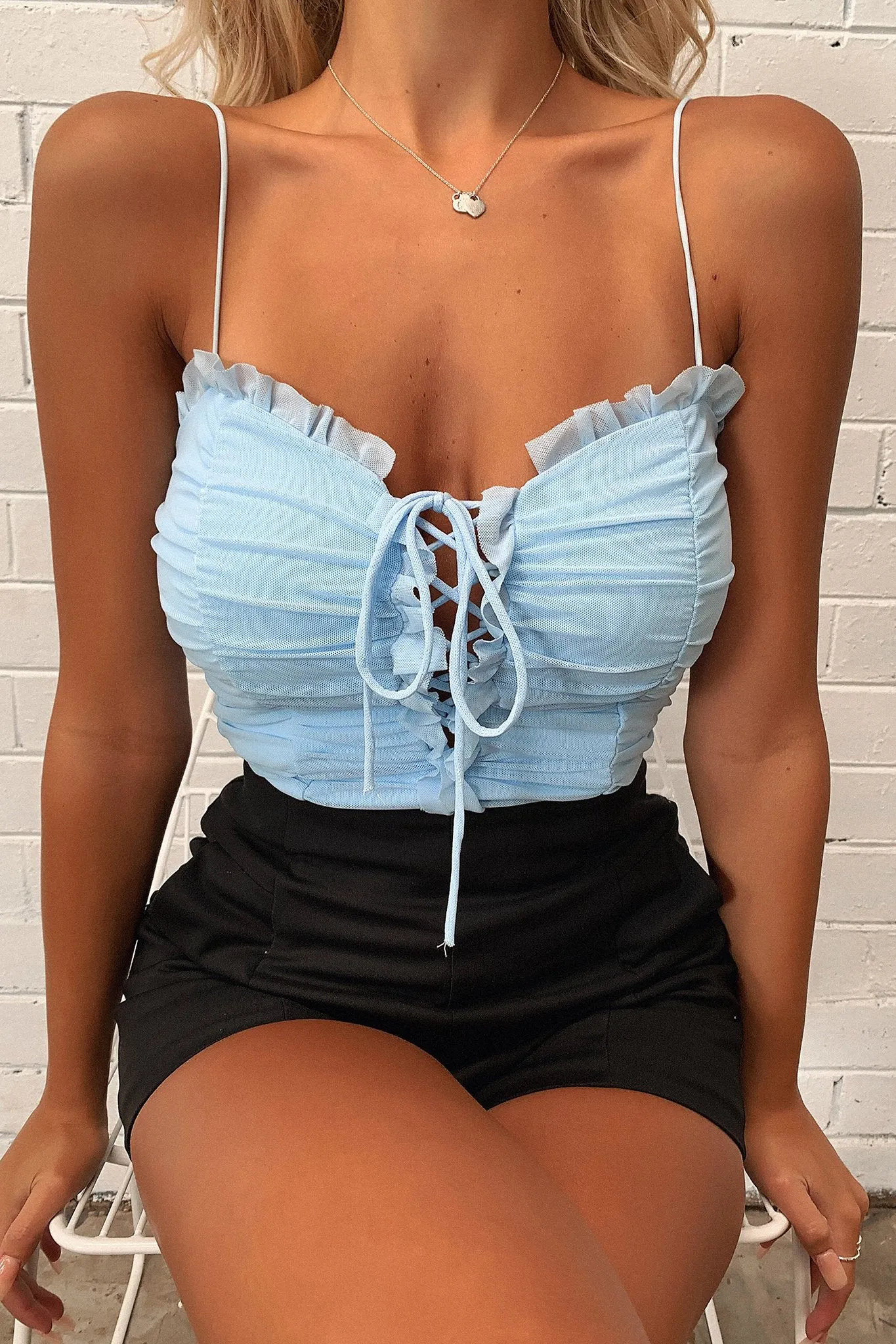 Mente Bodysuit - Baby Blue