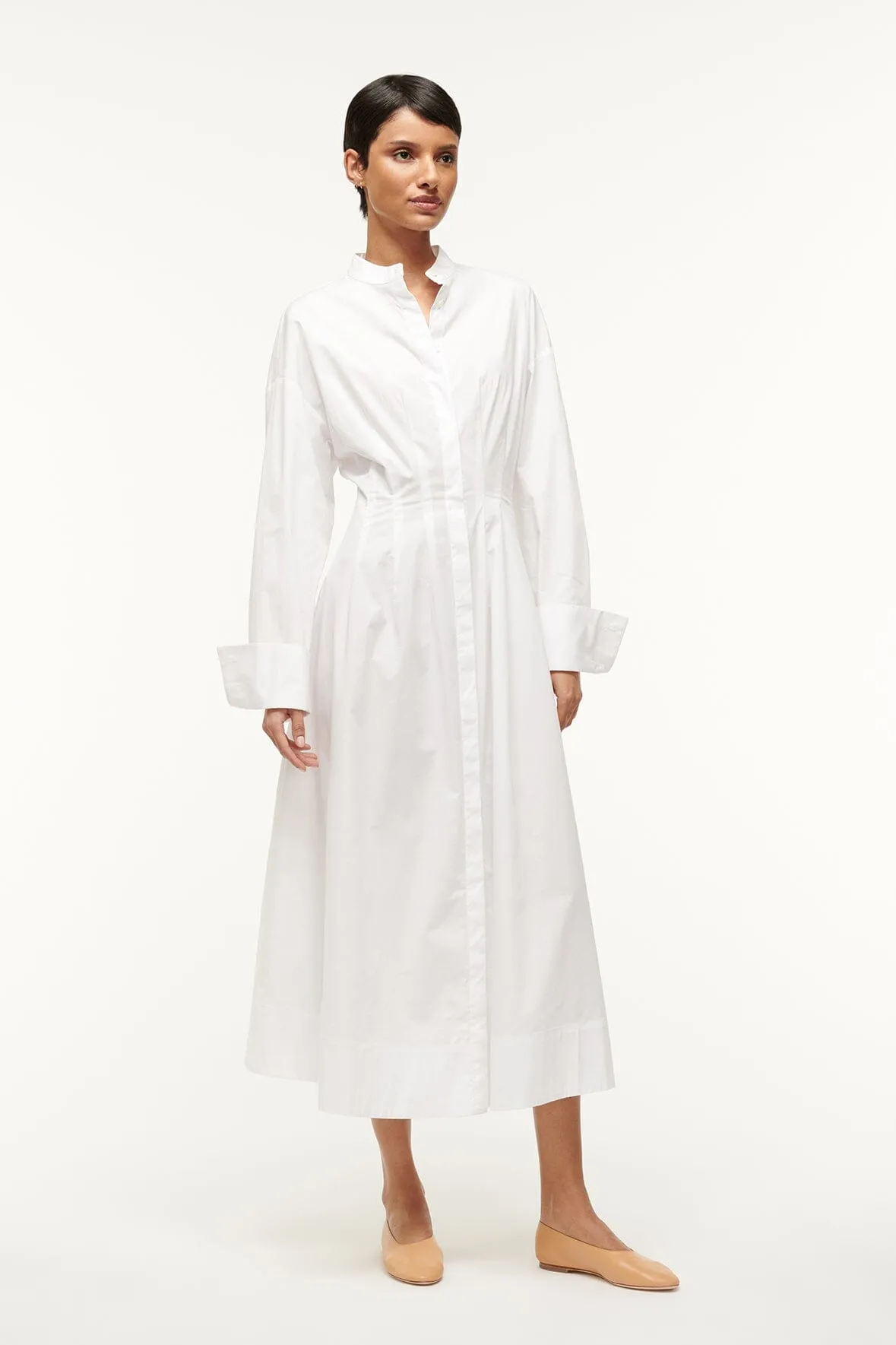 MIDI LORENZA DRESS | WHITE