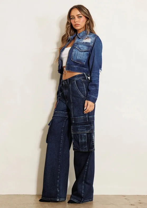 Miley Cargo Wide Jeans