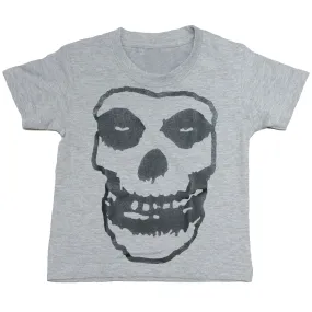 Misfits Fiend Skull Kids Charcoal T-Shirt