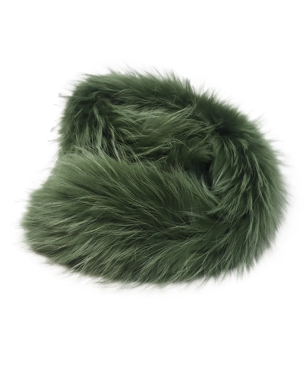 Mr. & Mrs. Italy Green Fox Fur Collar