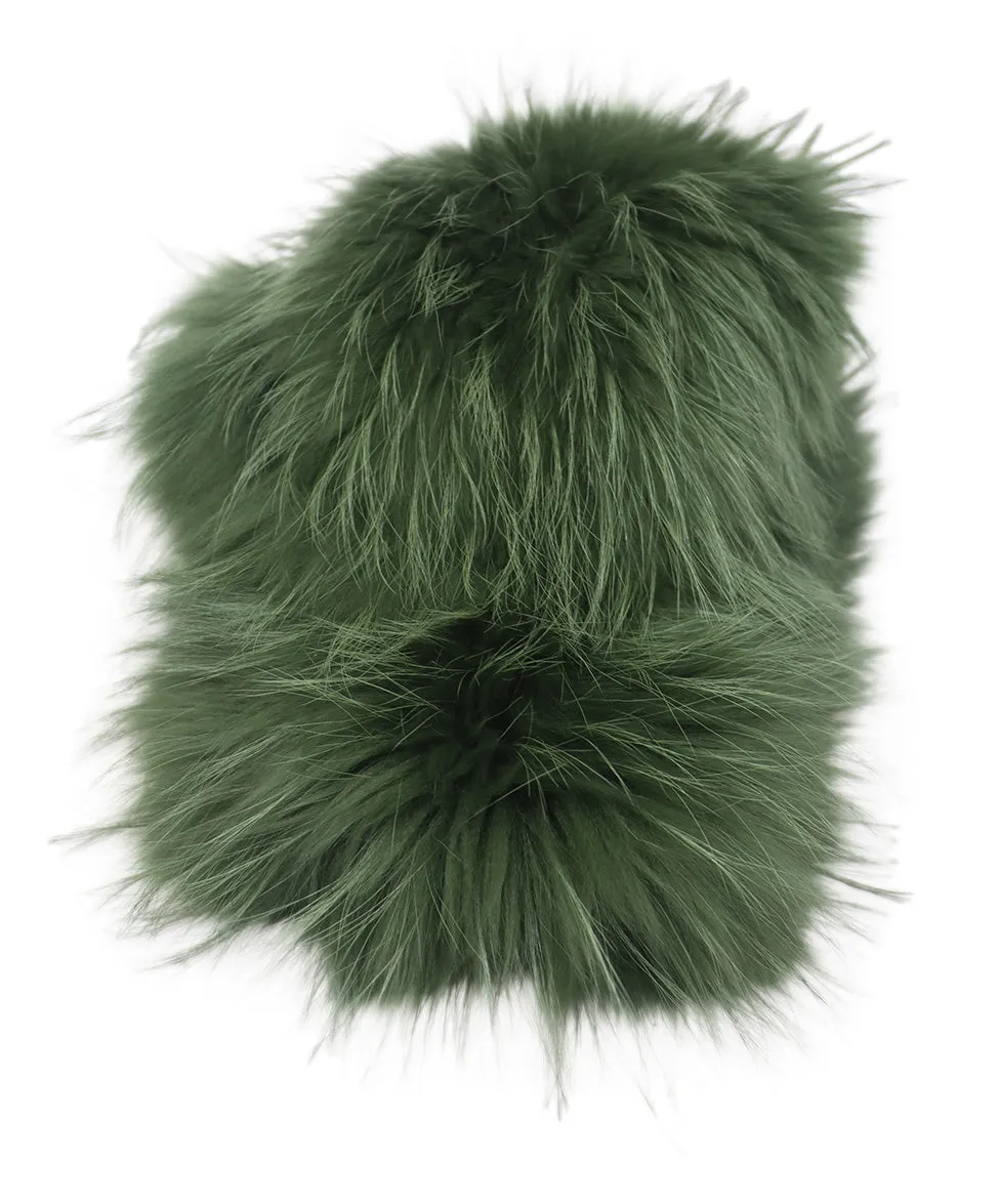 Mr. & Mrs. Italy Green Fox Fur Collar