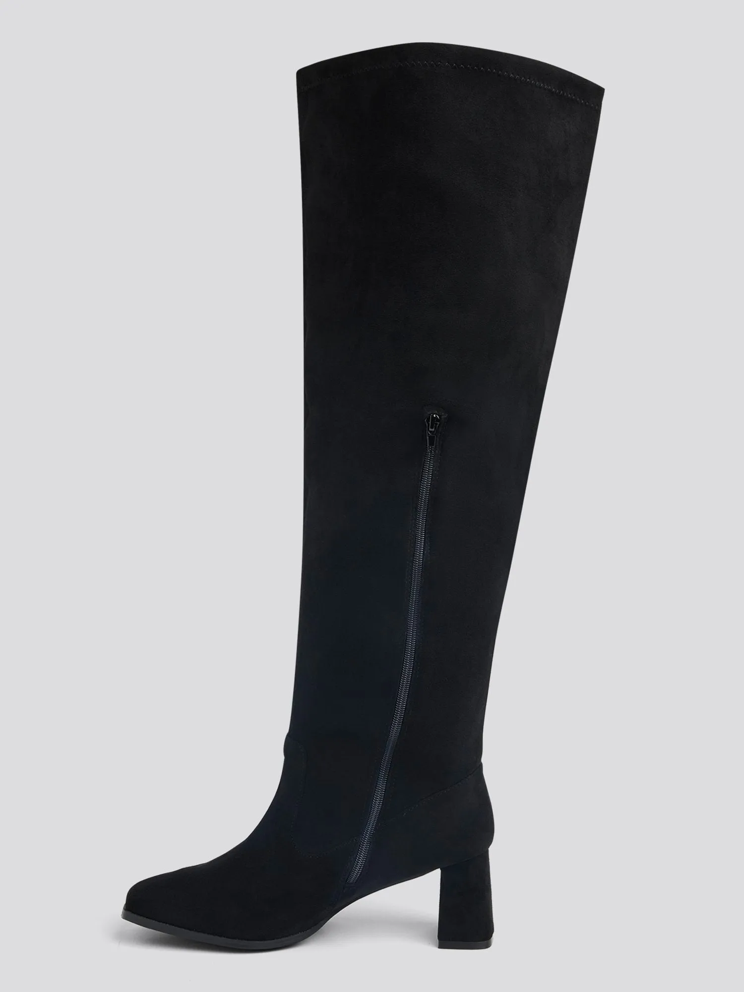 Natalia Over-The-Knee Wide Calf Suede Boots