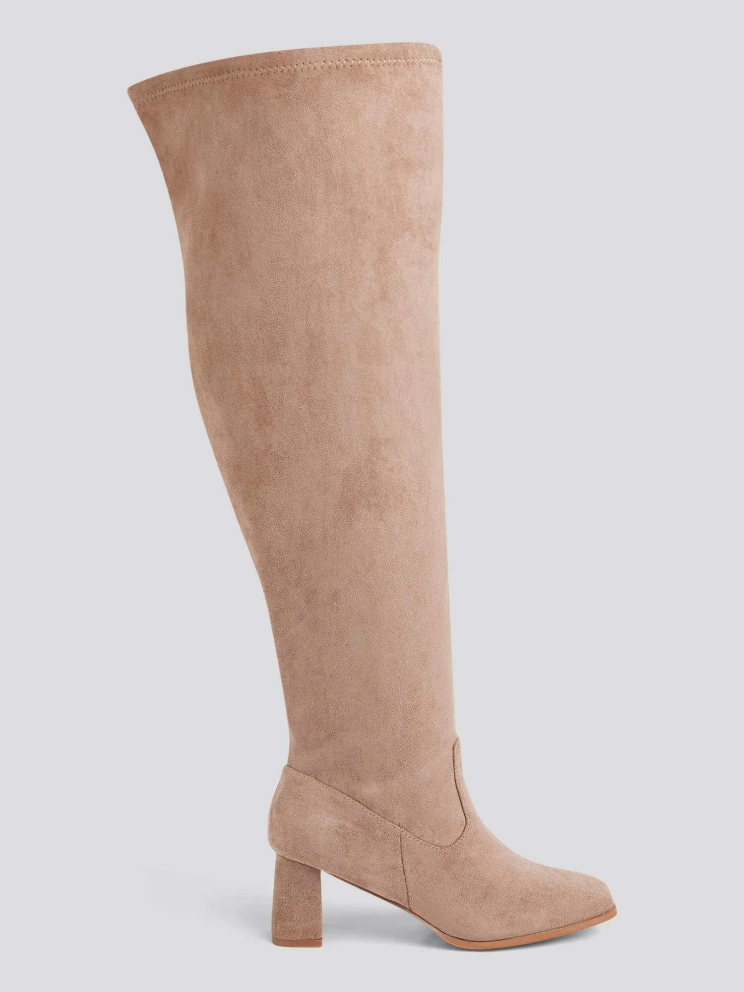 Natalia Over-The-Knee Wide Calf Suede Boots