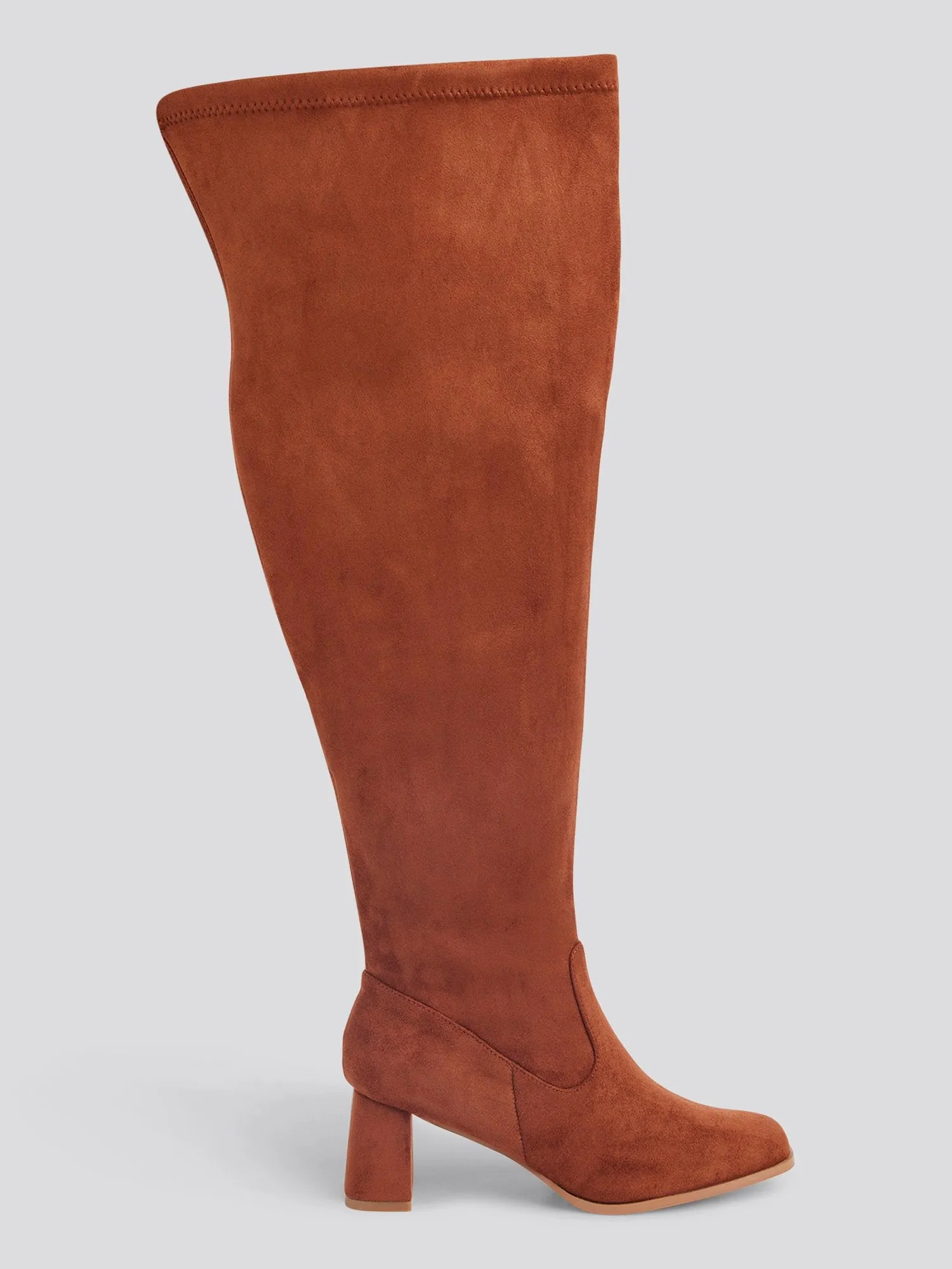 Natalia Over-The-Knee Wide Calf Suede Boots