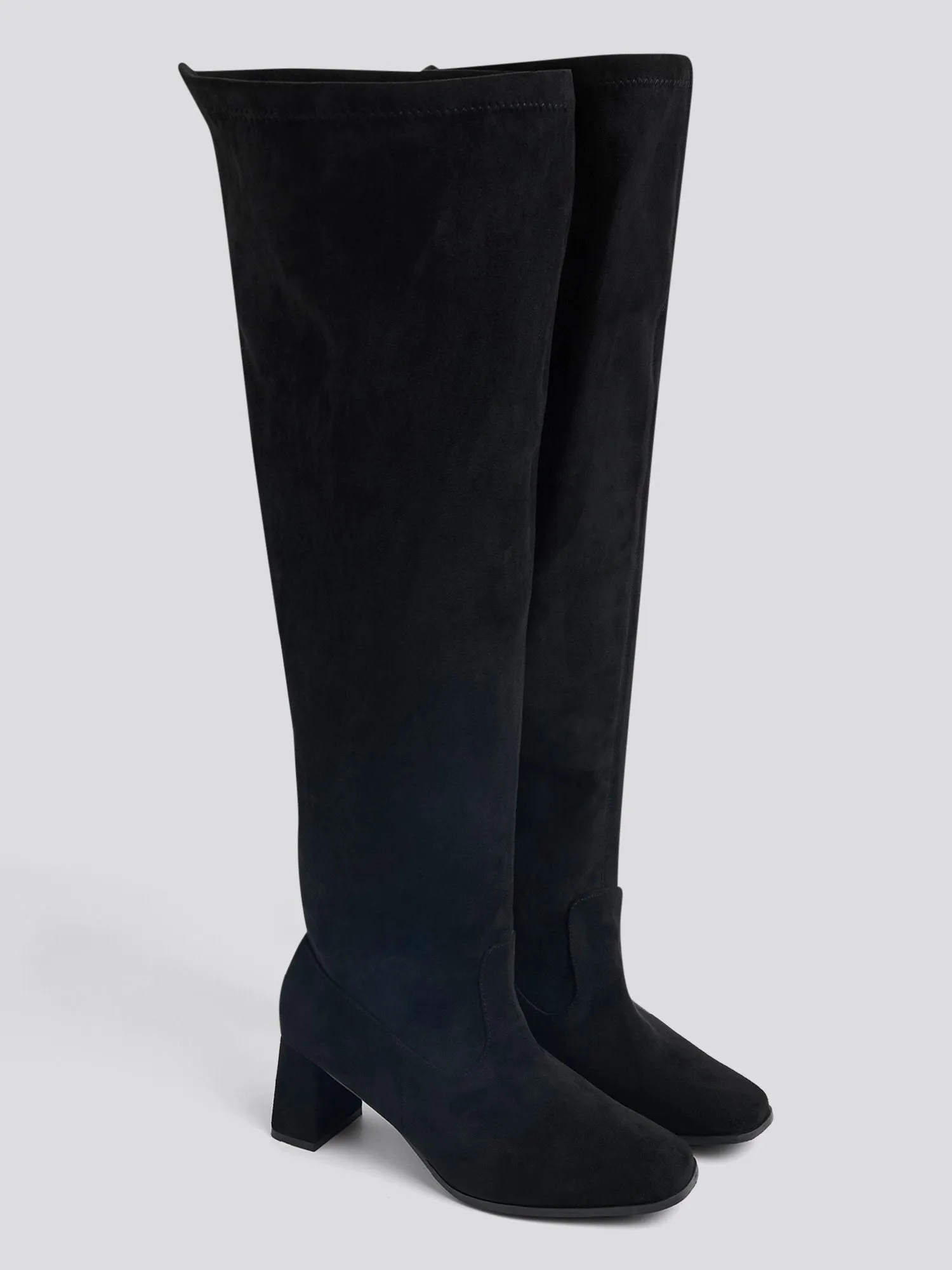 Natalia Over-The-Knee Wide Calf Suede Boots