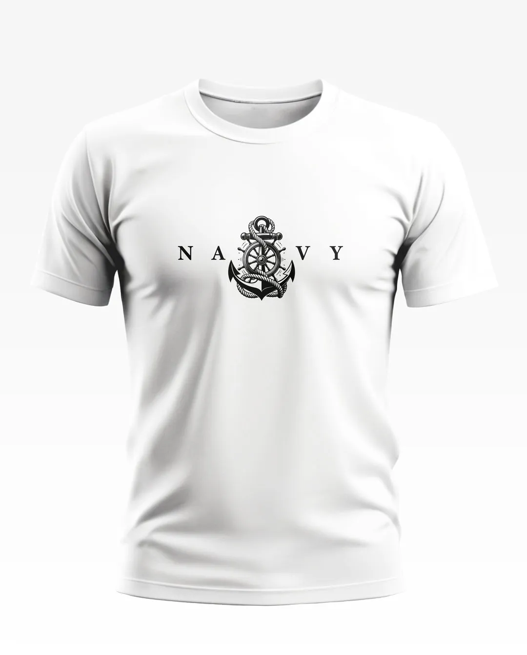 Navy Anchor Soft Cotton T-shirt